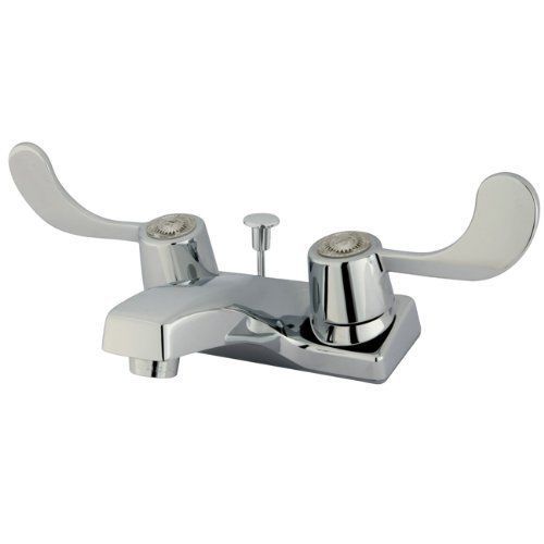 Kingston brass kb191+ vista twin blade handle 4-inch centerset lavatory faucet for sale