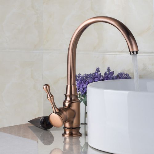 New brand bathroom antique copper finish basin faucet taps 8434
