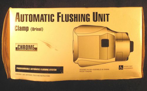 Rubbermaid touch-free auto flush clamp-on urinal flushing system chrome 401804 for sale