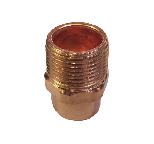 BAG OF 10 PCS. 3/4&#034; X 3/4&#034; NPT male adapter Copper Fitting C x M ACR 7/8&#034; NEW