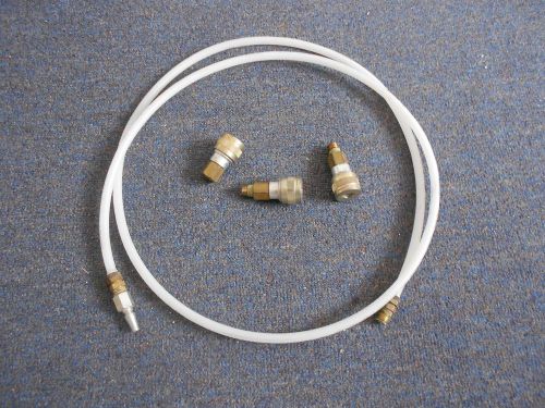 Three (3) foster 3003 female hose quick connect couplers &amp; 6&#039; hose 1/4&#034; npt for sale