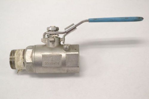 Milwaukee 2000 wog stainless threaded 1 in npt ball valve b265480 for sale