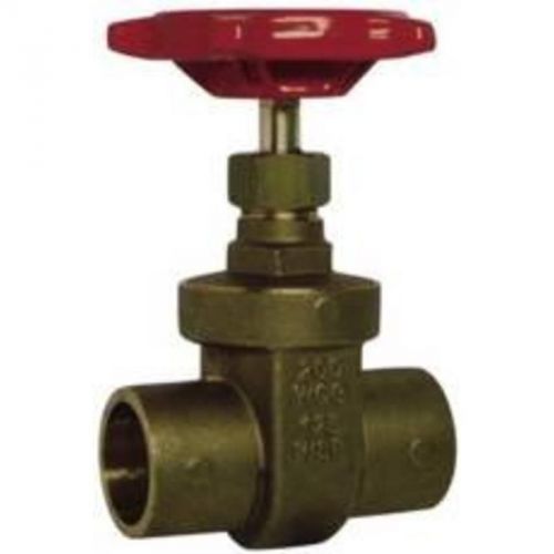Rwv brass gate valve with solder ends  2&#034;  lead free 207ab-2 red-white valve for sale