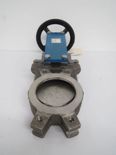 Orbinox ex003406 wafer 4 in stainless knife gate valve b436960 for sale
