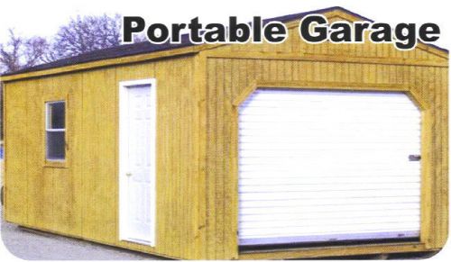 12x30 Portable Wood Storage Garage Building Barn Shed