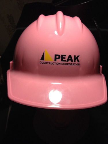 Bullard s61 pink hard hat helmet ladies flex gear adjustable band safety rare! for sale