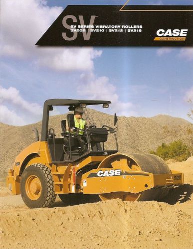 Equipment Brochure - Case - SV 208 210 212  216 - Paving Roller - 2007 (E1637)