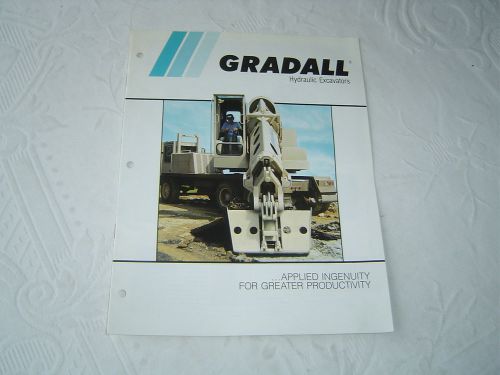 Gradall G-660C G-880C G-1000 G3R G3W hydraulics excavator brochure
