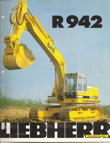 Liebherr R942 Hydraulic Excavator Brochure