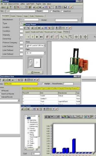Equipment, Construction Machinery, Forklift &amp; Truck Tracking  Database Software