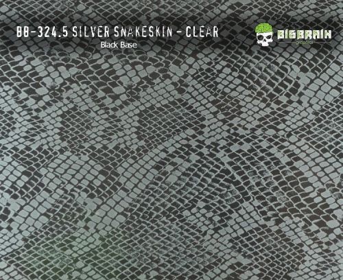 3 m (10 ft) Silver Clear Snake Skin Hydrographics Film Water Transfer 50 cm