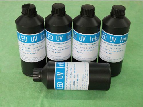 Powerful LED UV ink for Epson SureColor T3000/T5000/T7000 printer 5colors /set
