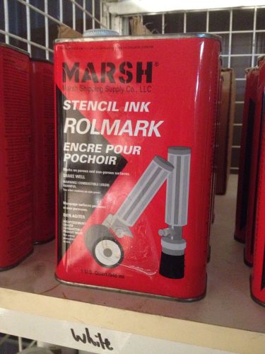 MARSH RED  STENCIL INK ROLMAKER  (1 U.S. QUARTER