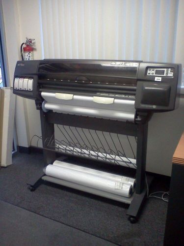 HP DesignJet 1050C 36&#034; Plotter Color Printer + Ink + Printhead &amp; Cleaner + Paper