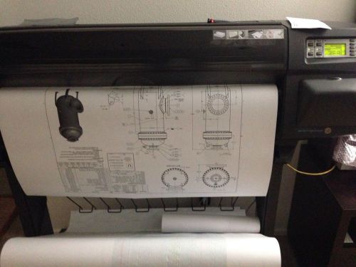 HP DesignJet 1050C Color Plotter 36&#034; Wide Format Printer Plotter