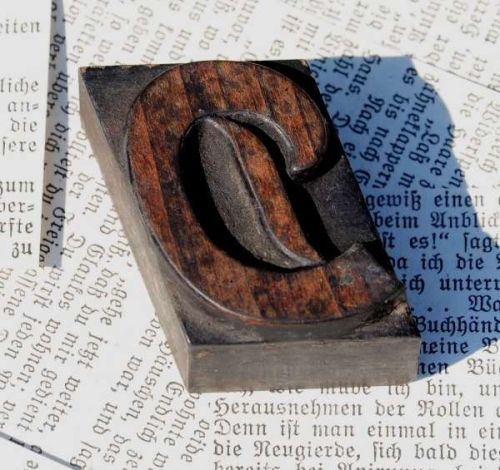D fancy letter old wooden letterpress printing block wood type antique alphabet