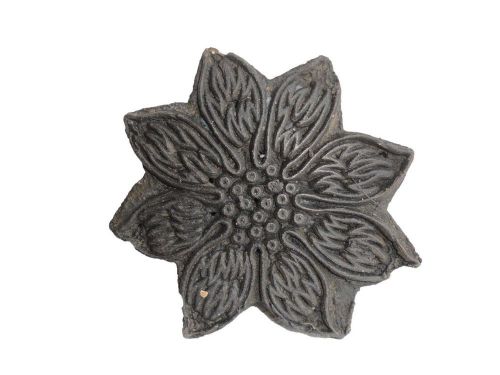 Indian hand carved oldwooden textile stamp print block used for printing  ws060 for sale