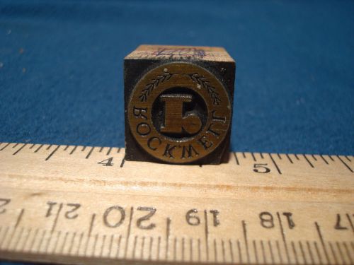 Rockwell Company Logo Printing Block Letter Press