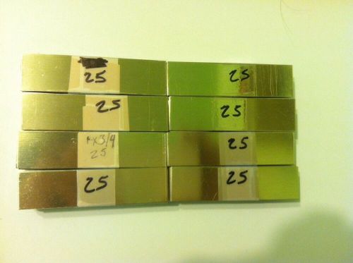 125 GOLD ALUMINUM ENGRAVING MACHINE PLAQUE &amp; TROPHY PLATES  3/4 X 3&#034; MVP TAGS