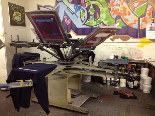 6 Color Screenprinting Press (Comes with flash dryer!)