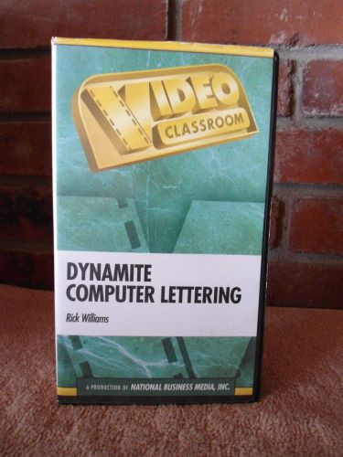 Dynamite Computer Lettering * VHS Tape*