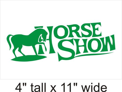 Horse Show Silhouette Funny Car Vinyl Sticker Decal Truck Window Laptop FD154
