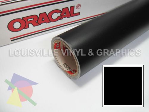 1 roll 24&#034; x 5 yds black matte oracal 651 sign &amp; graphics cutting vinyl for sale