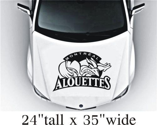 2X Montreal Alouettes Hood Vinyl Decal Art Sticker Graphics Fit Car Truck-1881