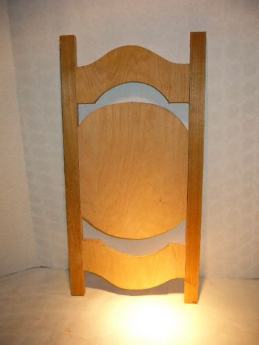 Fancy blank sign-store/shop/ad/etc.-cut wood: elegant curves,effective,many uses for sale