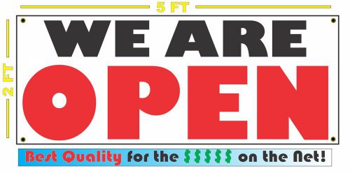 WE ARE OPEN All Weather Banner Sign NEW High Quality! XXL 4 Business Store Shop
