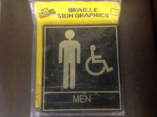 &#034;Men&#034; Restroom 8&#034;x 9&#034; sign