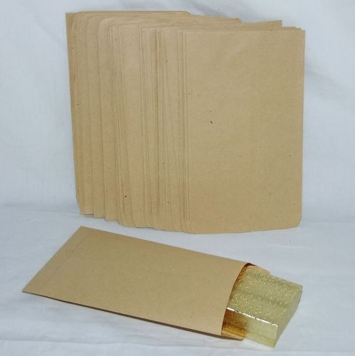 100 Kraft Paper Gift Bags 5&#034;x 7&#034;