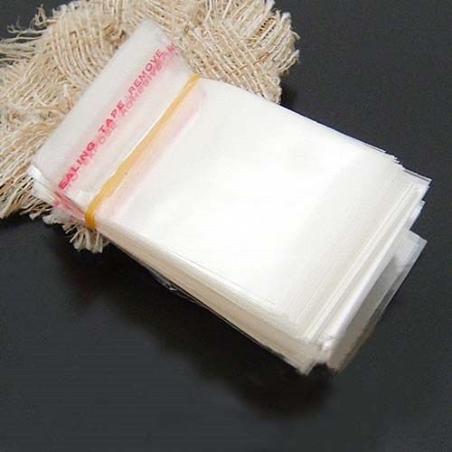 500PCS  Wholesale Lots Self Adhesive Seal Plastic Bags 4x7cm