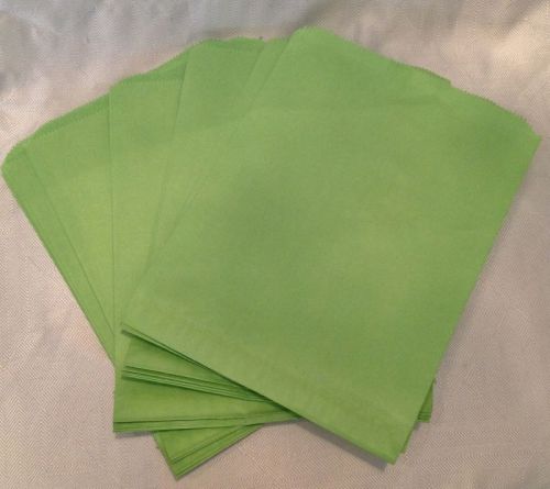 50 Lime Green Party Favor/Merchandise Paper Bags 8.5x11
