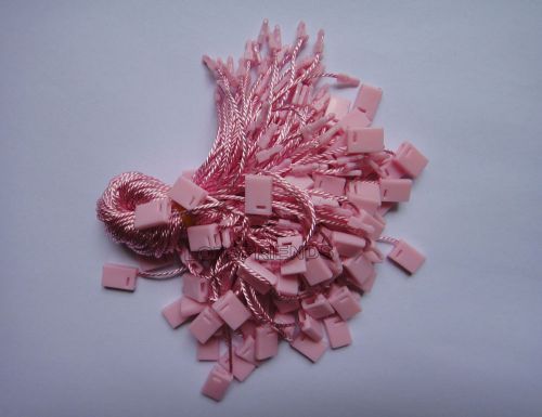 Wholesale 1 bag pink hang tag string nylon snap lock pin loop fastener hook tie for sale