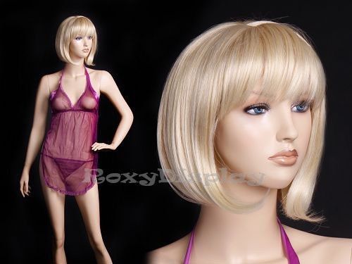 Fiberglass pretty face elegant looking female mannequin #mz-kelly for sale