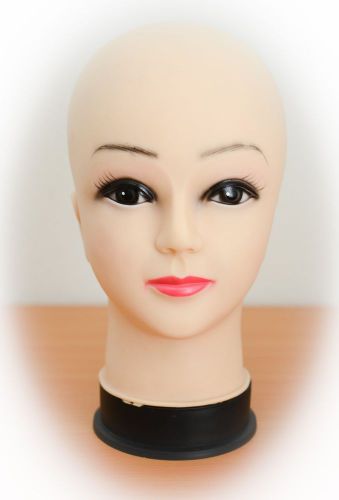 11&#034; FEMALE MANNEQUIN HEAD HARD RUBBER FEMALE FACE HEAD - FREE SHIPPING HOLIDAYS!