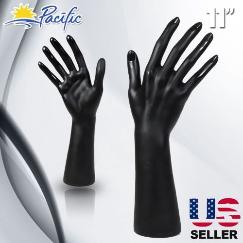 Female Mannequin Hand Display Jewelry Bracelet ring glove Stand holder black h