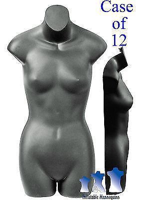 Female 3/4 Form - Hard Plastic, Black, Case of 12