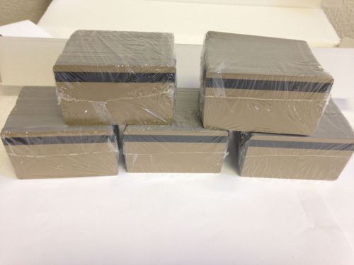500 gold pvc cards - hico mag stripe 2 track - cr80 .30 mil for id printers for sale