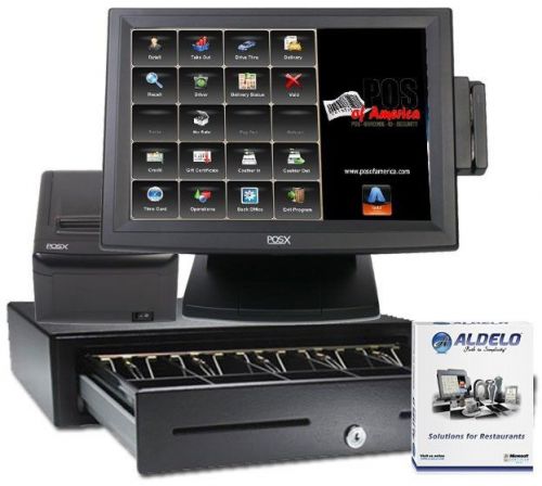 Aldelo pro restaurant all-in-one complete station new for sale