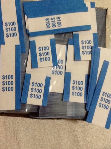 Pre-sealed blue/$100.00 bill straps for sale