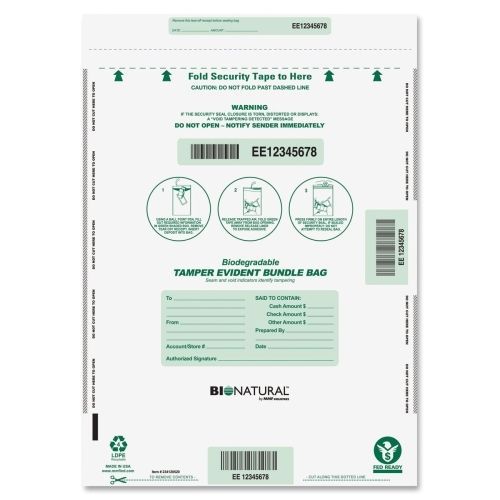MMF Bio-Natural Bundle Bags - 20&#034; x 15&#034; - Plastic - 50/Pack - Clear