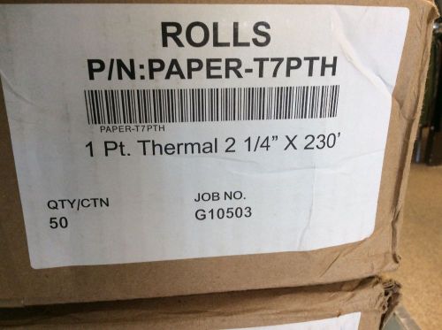 2-1/4&#034; x 230&#039; THERMAL CASH REGISTER PAPER - 50 NEW ROLLS  ** FREE SHIPPING **