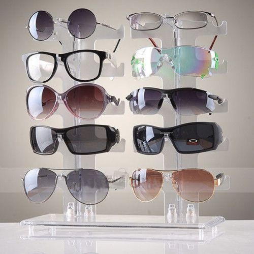 10 Pairs of Frame Counter Display Show Stand Hold F Eyeglasses/Sunglasses/Glases