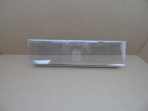 Lot of 5 clear acrylic magnetic counter top sign holder 19x5 for sale