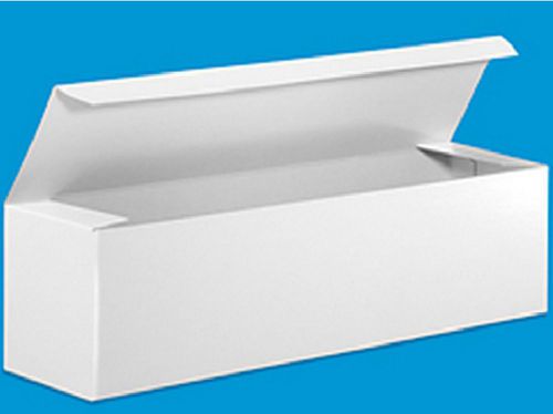 Gloss White Gift Merchandise Retail Packaging Boxes 40 pcs 12x3x3