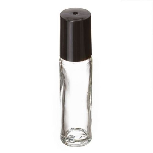 10 ml (1/3 OZ) Roll-on Glass Clear Bottle Plain (864pcs)