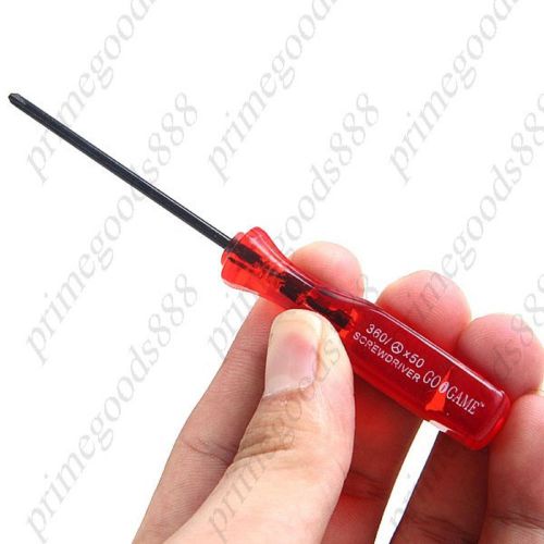 Trigram Tips Professional Screw Driver for Nintendo NDS NDSL Wii Transparent Red