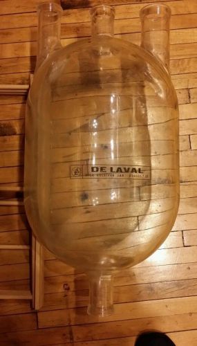 Delaval  Glass Milk Receiver Jar Milking System Equipment Dairy #8301007-01